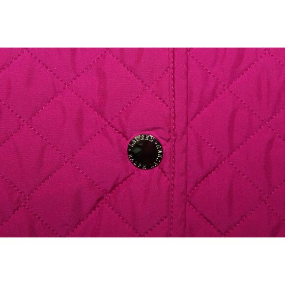 Lauren Ralph Lauren Diamond Quilted Jacket Hot Pink Fuchsia PS Petite S H14205 - Picture 5 of 10